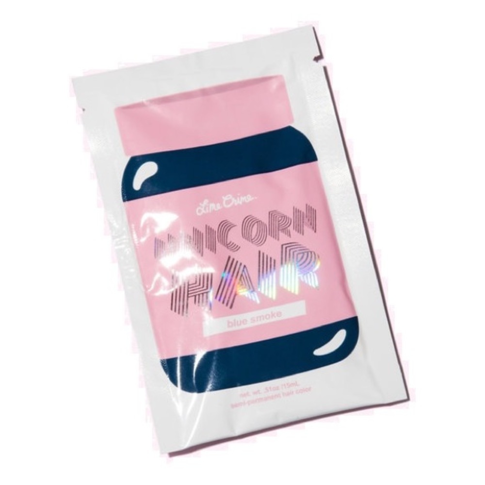 Unicorn Hair semi-permanent hair color: blue smoke
